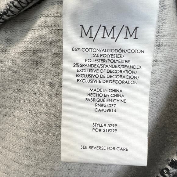 CAbi The Times Jacket Black Grey M Ribbed Soft Stretchy Ribbed 3/4 Length Modern - Picture 4 of 12